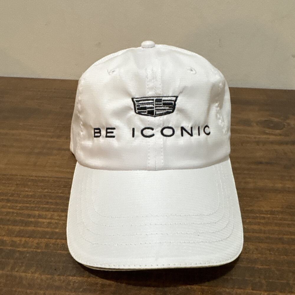 NICE KC Caps Cadillac Be Iconic White Adjustable Hat Cap